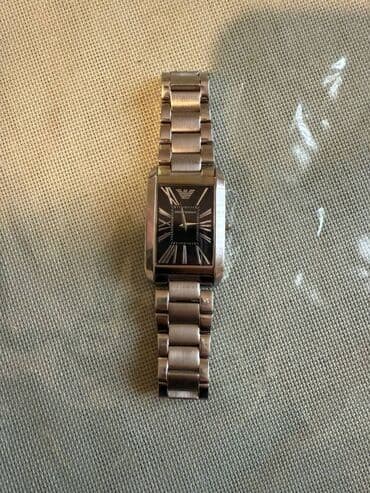 İşlənmiş, Qol saatı, Emporio Armani, rəng - Gümüşü