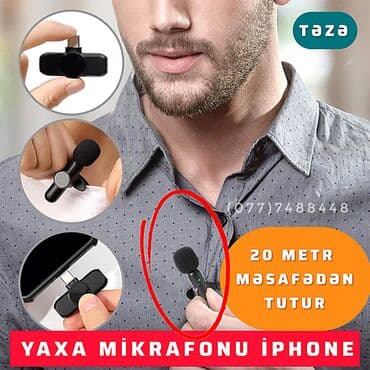 Yaxa Mikrafonu (TƏZƏ) 🔻 iPhone və iPad üçün Xaricdən gətirilib Bütün