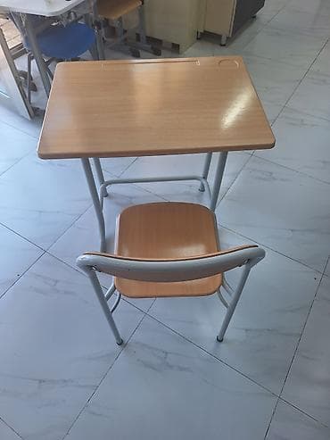 Tək nəfərlik məktəb/desktr yazı dəsti - Dəst: 1 ədəd masa + 1 ədəd