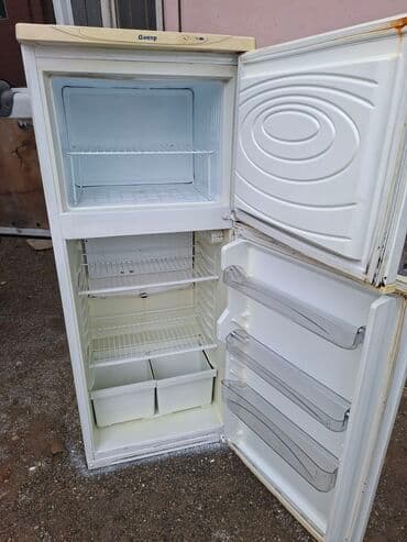 işlənmiş qaz peci: İşlənmiş 2 qapılı Dnepr Soyuducu Satılır, rəng - Ağ — 3