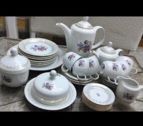 автомобильный набор: Чайный набор, цвет - Белый, Фарфор, 6 персон, Германия — 2