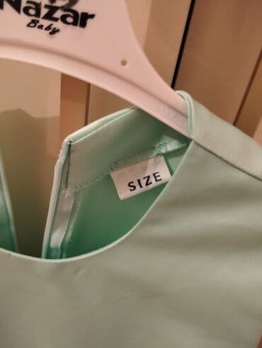 uwaq donlari: Uşaq üçün zərif don - Rəng: açıq mint/yaşıl - Model: qolsuz, dairəvi — 3