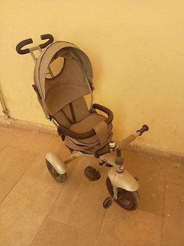 детские ролики roller: Uşaq üçtəkərli velosipedi – valideyn idarəetməsi və tentlə - 3 — 2
