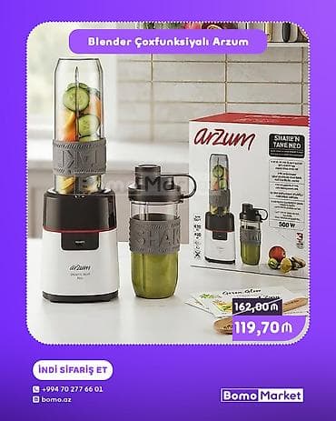 blendirler: Arzum Shaker Tane Neo çoxfunksiyalı blender Məhsul xüsusiyyətləri: - — 1