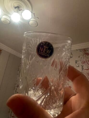 yuxuda xrustal qab görmek: Stəkanlar, Xrustal, 6 ədədli dəst, 200 ml, Rusiya — 1