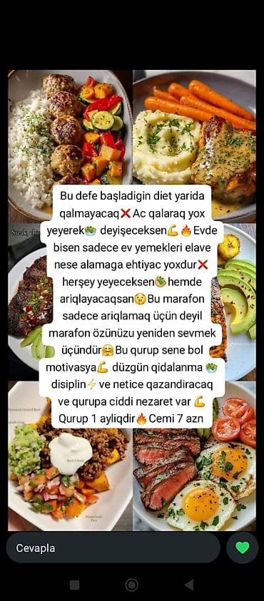 Aylıq diet və sağlam qidalanma marafonu - Ac qalmaq yox, normal ev — 1