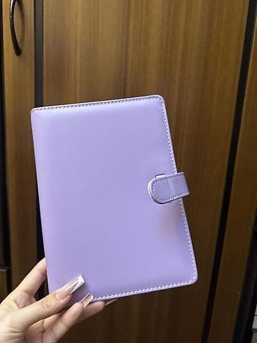 Ev və bağ: Bənövşəyi rəngli kart/şəkil albomu - Yumşaq dəri effekti olan qapaq — 1