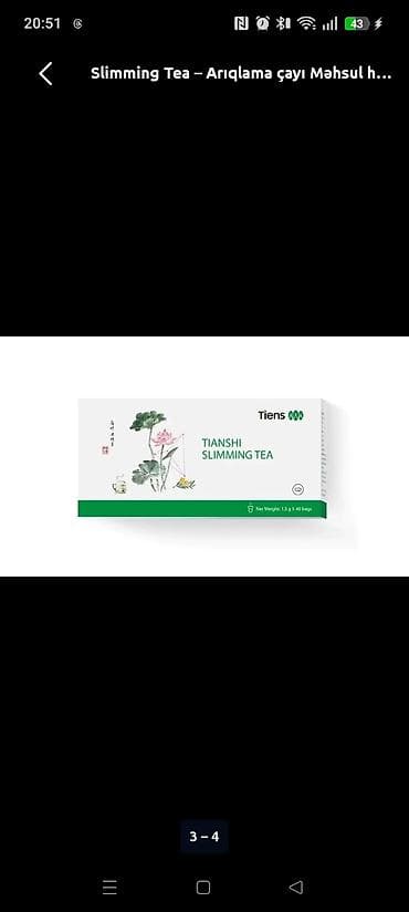 kilo ver чай: Tiens Tianshi Slimming Tea – bitki tərkibli arıqlama çayı Arıqlama; — 2