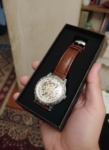 ремень мужской: Наручные часы, цвет - Серебристый — 1