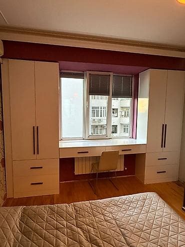 ucuz matras: Yeni, 6 qapı, Güzgülü, Ağ, Taxta, Açılan, Düz dolab — 8