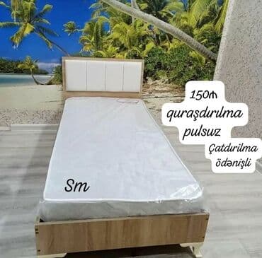 madeyra tek carpayi qiymetleri: Yeni, Təknəfərlik çarpayı, Bazasız — 22