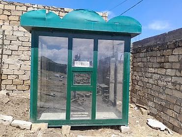 Şüşəli köşk/pavilon - Material: alüminium profil karkas, dörd tərəfi