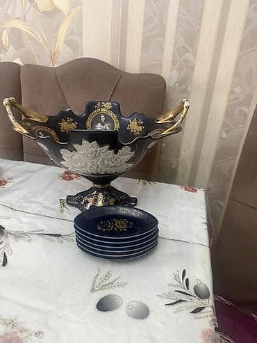 serviz qablar: Bir çox qab yenidir istifadə olunmayıb dəst cüt və ya 6 ədəddir — 3