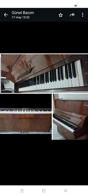 Piano, Belarus, Akustik, İşlənmiş