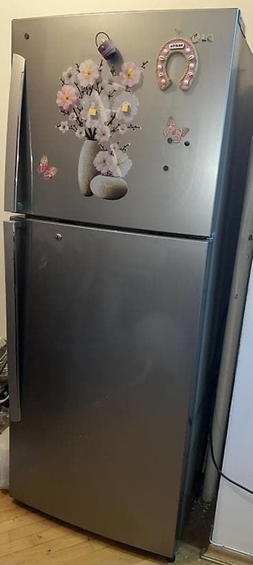 Техника для кухни: Б/у 2 двери LG Холодильник Продажа, цвет - Серебристый — 2