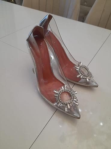 xanimlar: Ölçü: 36, rəng - Gümüşü, İşlənmiş — 2