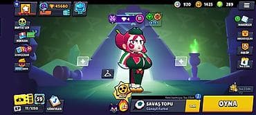 Brawl Stars oyun hesabı - Kupa: 45 556 - Prestij: 13 - Toplanan