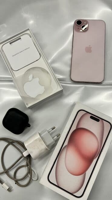 купить айфон 16е: IPhone 15 Plus, Розовый, Face ID — 1