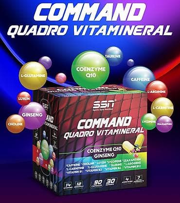 𝑺𝑺𝑵 𝑪𝒐𝒎𝒎𝒂𝒏𝒅 𝑸𝒖𝒂𝒅𝒓𝒐 𝑽𝒊𝒕𝒂𝒎𝒊𝒏𝒆𝒓𝒂𝒍. SSN Vitamineral 14 vitamin, 12