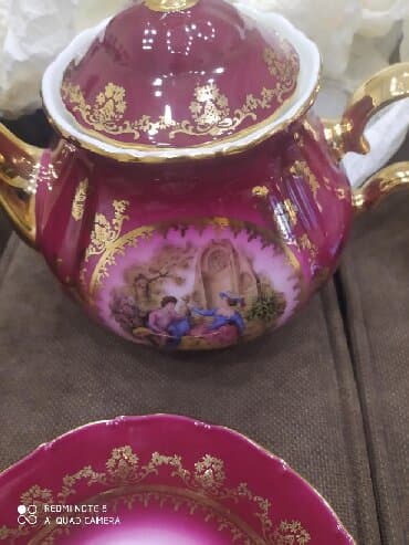 чайный сервиз: Чайный набор, цвет - Красный — 4