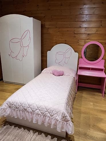 ortopedik matras: Qız üçün, İşlənmiş, Təknəfərlik çarpayı, Yazı masası, Dolab — 1