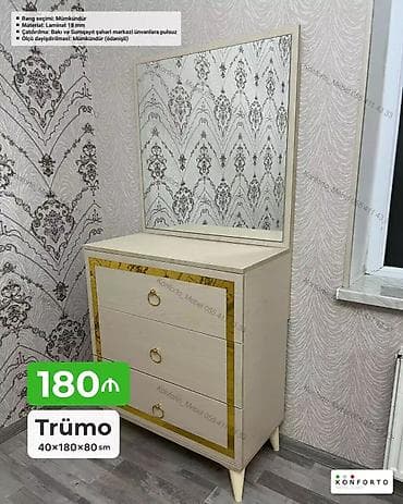 Trümo – 40×180×80 sm - Material: 18 mm laminat - Rəng seçimi lalafo.az -da Trümo – 40×180×80 sm - Material: 18 mm laminat - Rəng seçimi