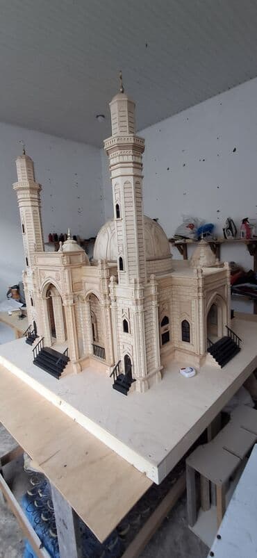 tikdirmek ucun don modeli: Salam.maketdə dikden ve şam agacınnan istifade olunub — 4