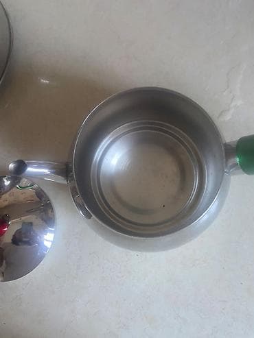 Yeni, rəng - Yaşıl, Dəm caydanı, Paslanmayan polad, 3 l, Türkiyə — 5