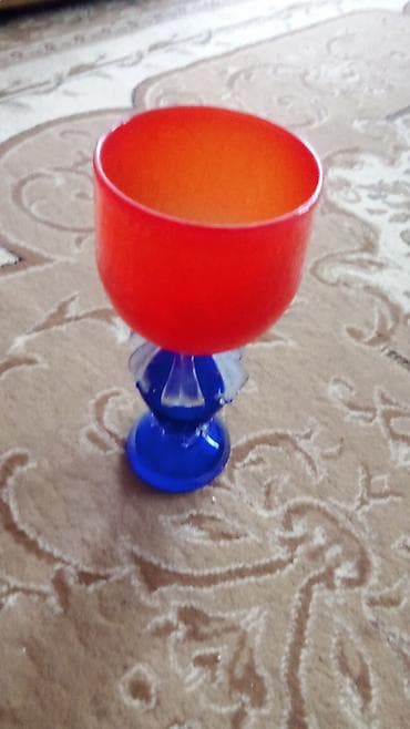 kasdum sekilleri: Qədəhlər, rəng - Narıncı, Şüşə, 1 əd — 3