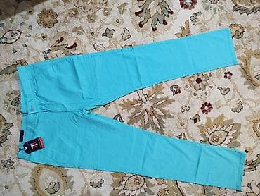 Digər kişi geyimləri: Mavi rəngli qadın şalvarı – Trent Attire - Model: klassik düz kəsim — 2