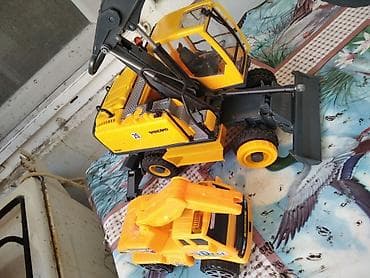 oyuncaq barbi: Uşaq oyuncaqları – ekskavator və yükdaşıyan maşın dəsti - Dəstdə 2 — 2