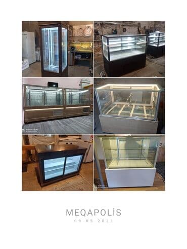 su soyuduculari satilir: Şirniyyat vitrinləri istənilən ölçüdə yiğilmasi və satışı — 1