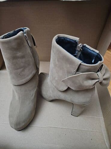 Botinka və botilyonlar: Ölçü: 39, rəng - Bej, İşlənmiş — 4