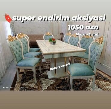 диваны в баку фото: Для гостиной, Новый, Нераскладной, Прямоугольный стол, 6 стульев — 1