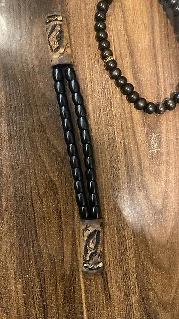 Muncuqlar: Əl işi hədiyyəlik təsbehlər
- Material: təbii ağac — 3