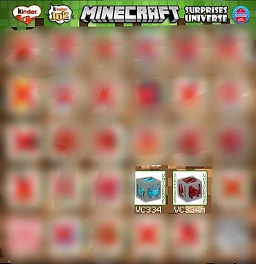 kinder minecraft: Kinder Joy x Minecraft kolleksiya fiqurları – alıram/barter — 1