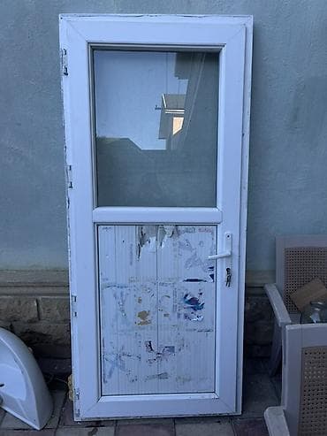 sehf qapi: İşlənmiş Plastik qapı Zamok ilə, Zəmanətsiz, Ödənişli quraşdırma, Ünvandan götürmə, Ödənişli çatdırılma — 1