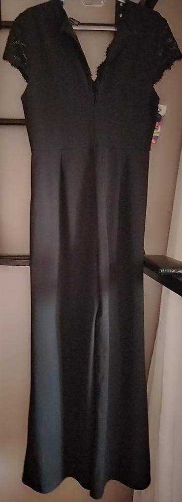 Tulumlar: Qara dəbli kombinezon - Model: qadın kombinezoni - Rəng: tünd qara - — 2