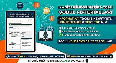şantaj kitab pdf indir: Məhsul: Magistr İnformatika 2027 – Qəbul tipli PDF materialları - — 1