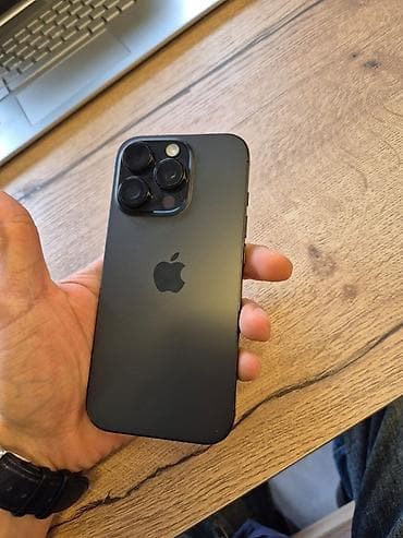 dubay iphone satisi: IPhone 16 Pro, 128 GB, Black Titanium, Face ID — 2