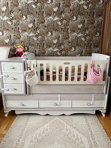 uşaq çarpayıları dolabla: Oğlan və qız üçün, Beşik — 1