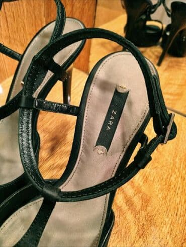 şnurlu qadın mokasinləri: Tuflilər, Zara, Ölçü: 37, rəng - Bej, İşlənmiş — 10