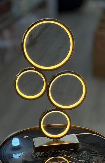 stolustu lampa: Müasir masaüstü LED işıqlandırma dekoru - Dizayn: Qızılı tonlarda — 5