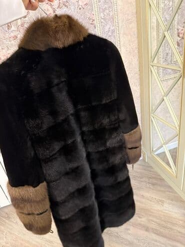 qara qonur tülkü xəzindən qadın şubaları: Kürk, S, rəng - Qara — 5
