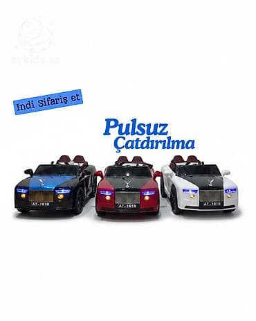 Rolls-Royce: 👑 Rolls Royce Mini Ride-On Car 1618 👑 Balacanız üçün lüks və premium — 1
