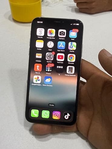 IPhone X, 64 GB, Ağ, Face ID — 1