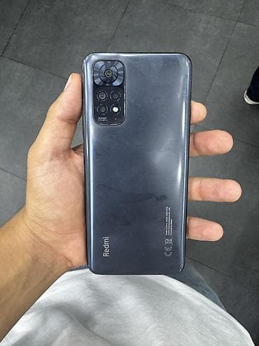 Elektronika: Redmi Note 11, 128 GB, rəng - Boz, Barmaq izi — 1