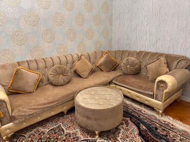 novruz hədiyyələri: Künc divan, İşlənmiş, Açılmayan, Vеlur parça — 2