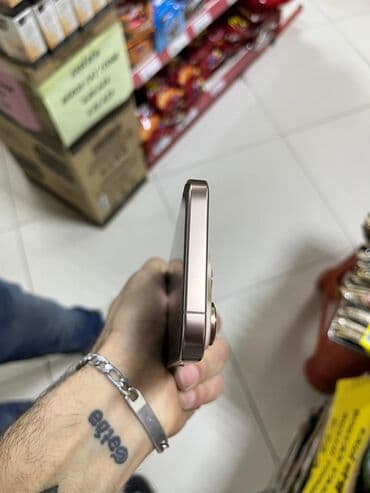 iphone ilkin odenissiz kredit: IPhone 16 Pro, 256 GB, Desert Titanium, Zəmanət, Barmaq izi, Simsiz şarj — 3