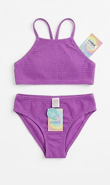 ayaqq: Qız uşağı üçün çimərlik geyimi 🩱 Heç geyinilməyib, tam yenidir! 👙 Üst — 2